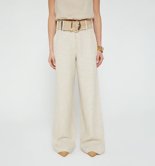 High Waist Palazzo Pants with Belt
