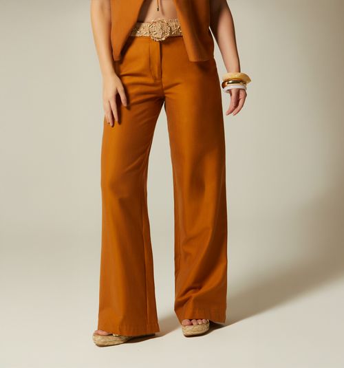 HIGH-WAIST PALAZZO PANTS WITH BELT