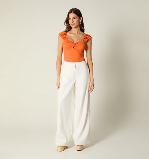 HIGH-WAISTED CULOTTE PANTS