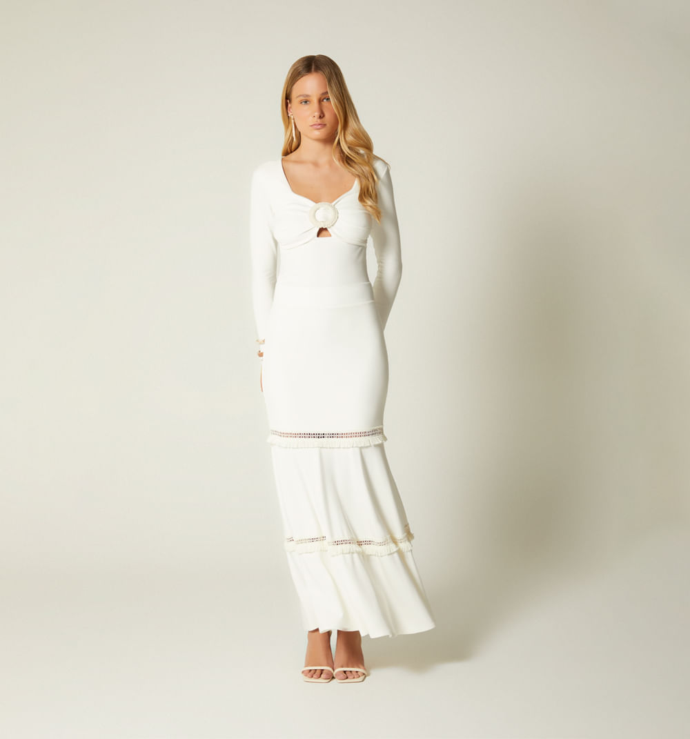 jersey balloon skirt midi dress WITH BMSMarch