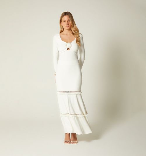 LONG SKIRT WITH INSERT