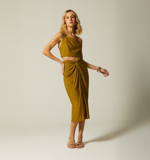 MIDI TWISTED SKIRT