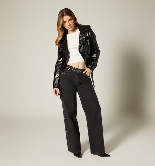 Biker Jacket with Belt