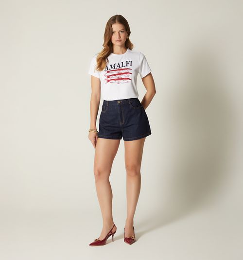 HIGH WAIST BASIC FIVE-POCKET SHORT