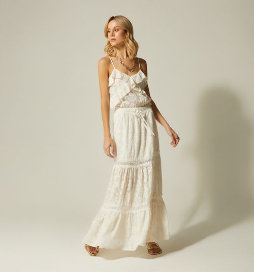 LONG DRESS WITH RUFFLES