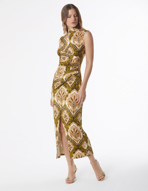 MIDI DRESS HIGH NECK