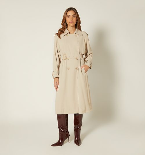 COAT WITH 4 BUTTONS AND OVERLAPPED YOKE