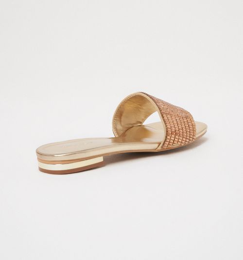 FLAT SANDAL IN CRYSTALS