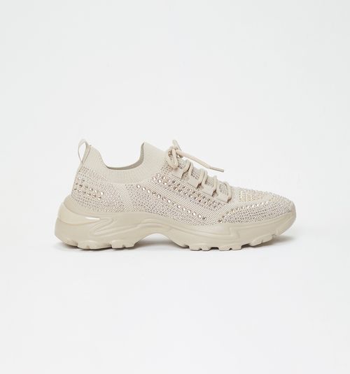 Hiking Sneakers with Crystal Details