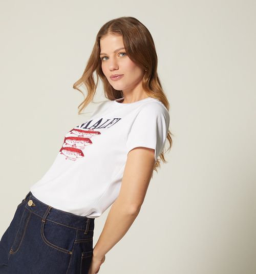 T-SHIRT SEQUIN PRINT
