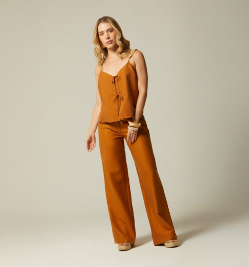 EMBELLISHED STRAP BLOUSE