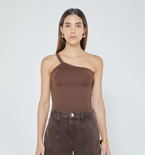 ONE SHOULDER STRAP BLOUSE