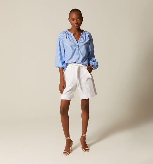 LONG SLEEVE ROUND NECK BLOUSE