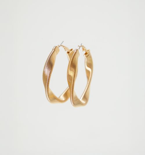 HOOP EARRINGS SNAKE CHAIN