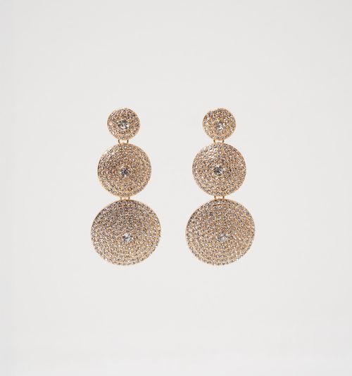 EARRING CIRCLE CRYSTALS