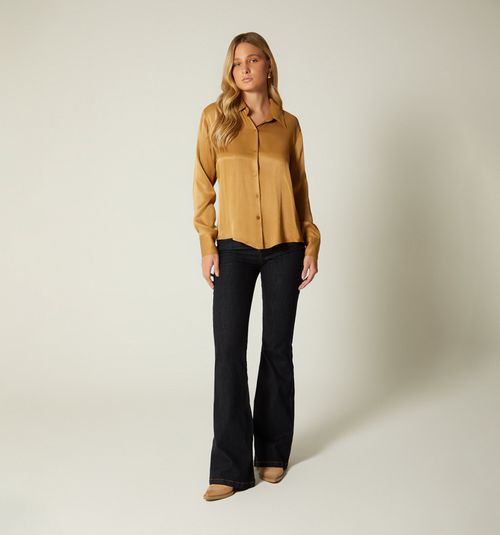 LONG SLEEVE BLOUSE WITH TIE CUFFS