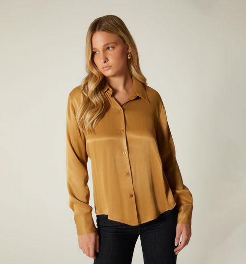 LONG SLEEVE BLOUSE WITH TIE CUFFS