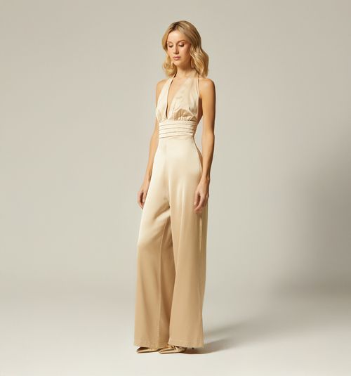 JUMPSUIT HALTER NECK TIE