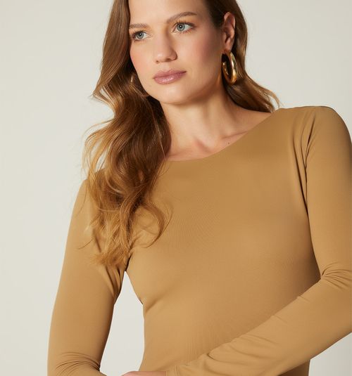 LONG SLEEVE BODY WITH BACK NECKLINE