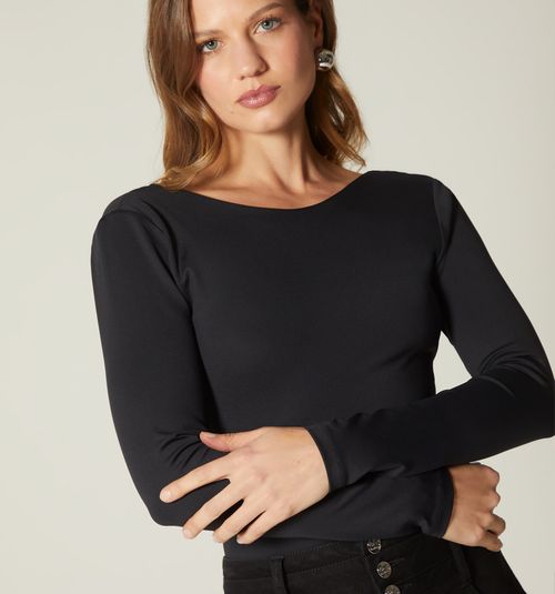 LONG SLEEVE BODY WITH BACK NECKLINE