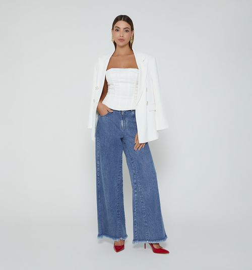 STRAPLESS CORSET-TYPE BLOUSE