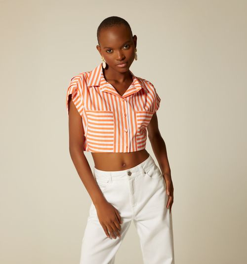 Princess Sleeve Blouse Pocket