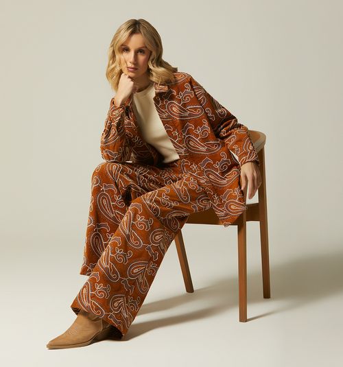 SHIRT DRESS IN JACQUARD CORDUROY