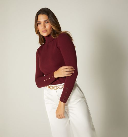 LONG SLEEVE TURTLENECK SWEATER