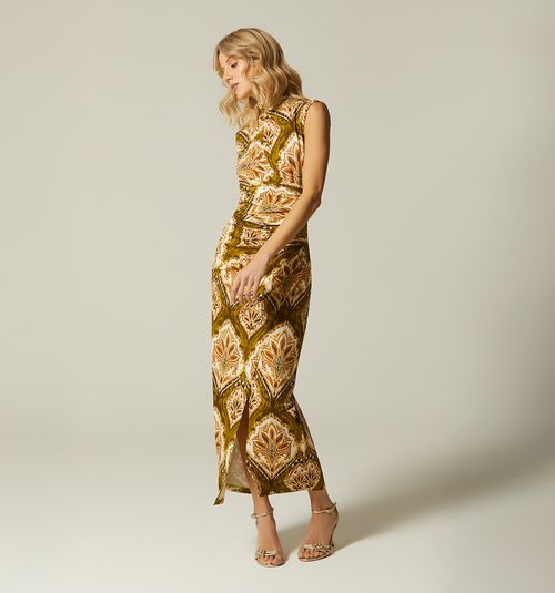MIDI DRESS HIGH NECK